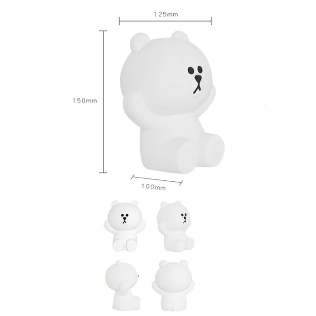 Silikonová noční lampička pro miminka medvídek