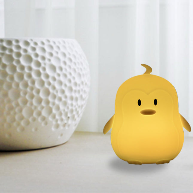 Nabíjecí silikonová lampička tučňák s ovladačem