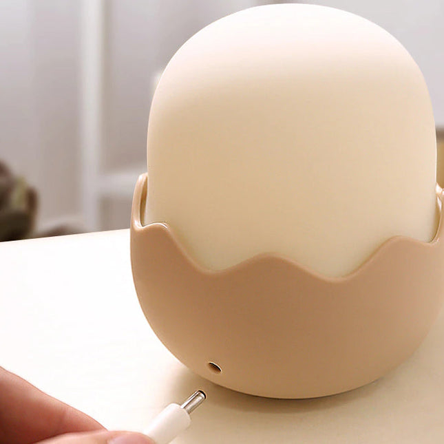 Silikonová lampička kuřátko pro děti