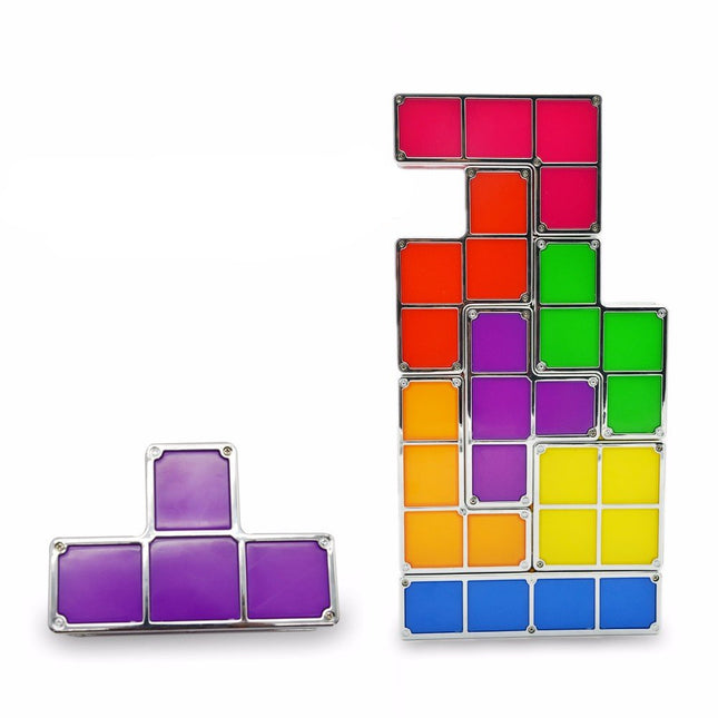 Skládací LED lampa Tetris barevné kostky