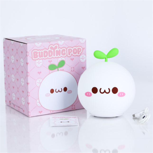 Dotyková silikonová lampička roztomilá zeleninka