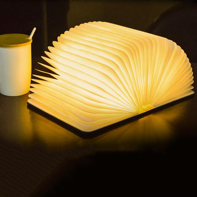 Skládací nabíjecí LED lampa ve tvaru knihy