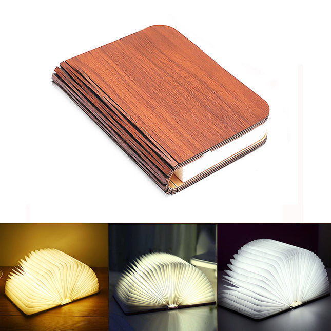 Skládací nabíjecí LED lampa ve tvaru knihy