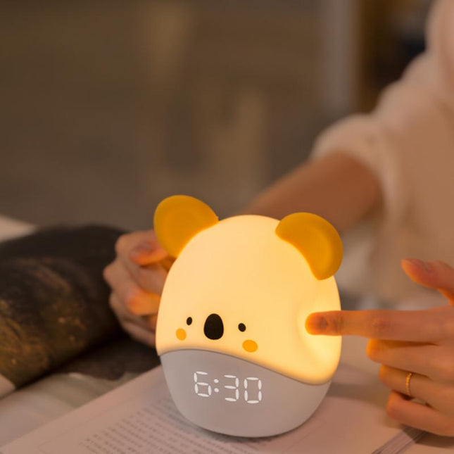 Dětský budík s nočním světlem koala
