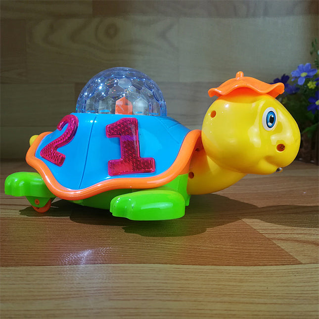 Hračka želva s projektorem pro miminka